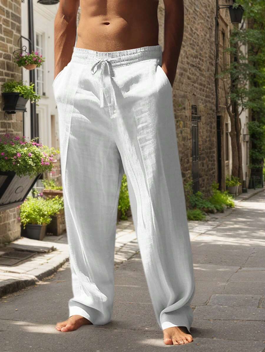 Zoléa | PANTALON LÉGER EN LIN AVEC CORDON