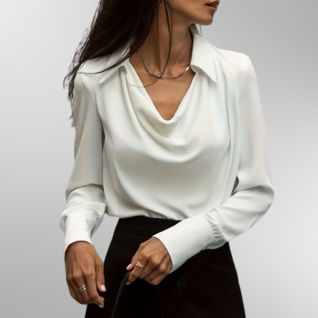 Violet™ | Blouse en Satin Élégante