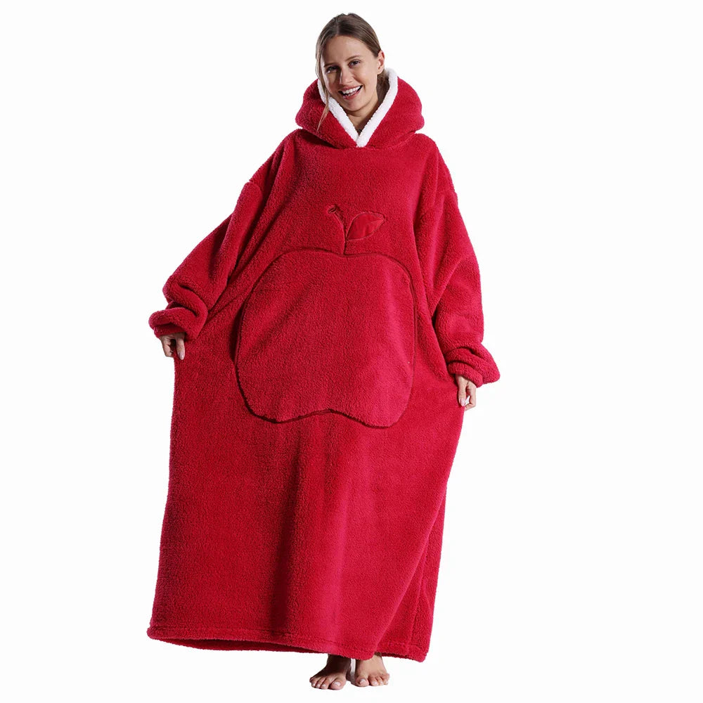 Icone™ BlanketHoodie: Muhkeat Ylisuuri Koko Päivä Lämpö Huopa Huppari