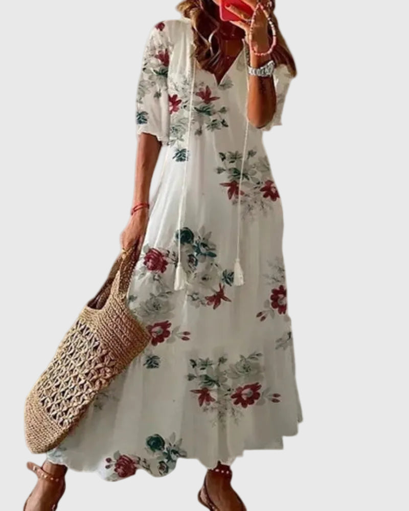 Amalia | Robe Maxi d'Été Vintage Boho