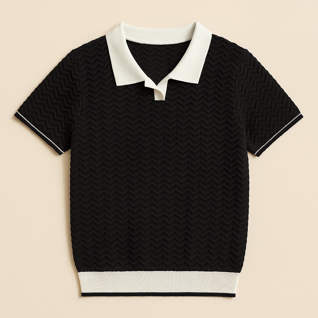 Zoléa | POLO SHIRT EN TISSU RICCIO DE