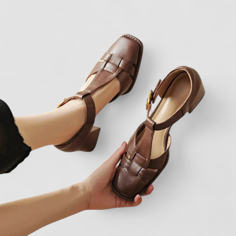 Elyxiana | Talons blocs orthopédiques avec bride en T