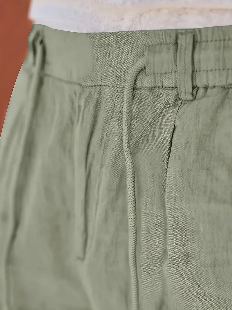 Zoléa | PANTALONS LARGES EN LIN AVEC CORDON