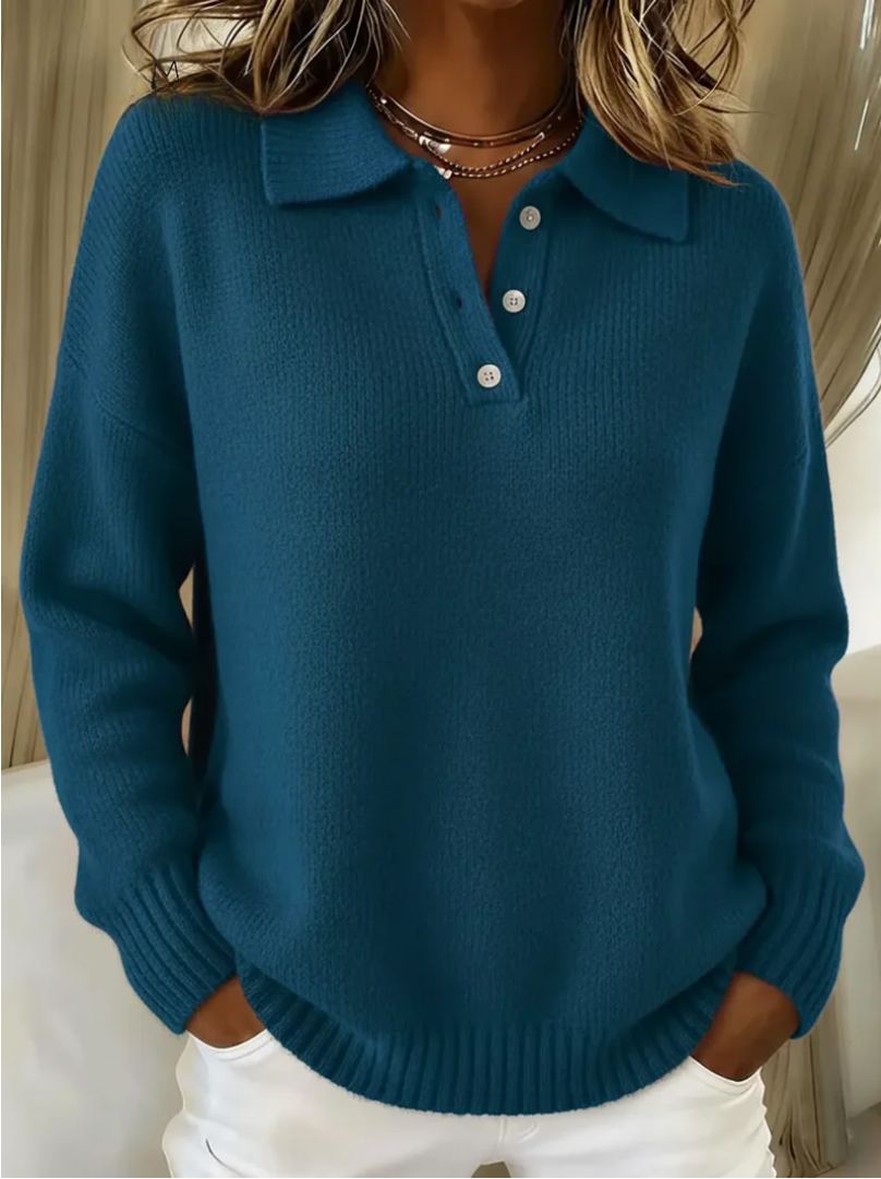 Victoria™ | Le Pull Douceur à Col Élégant