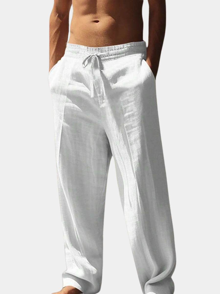 Zoléa | PANTALON LÉGER EN LIN AVEC CORDON