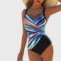 Maillot de bain à haute élasticité à la mode avec détail croisé à l'avant