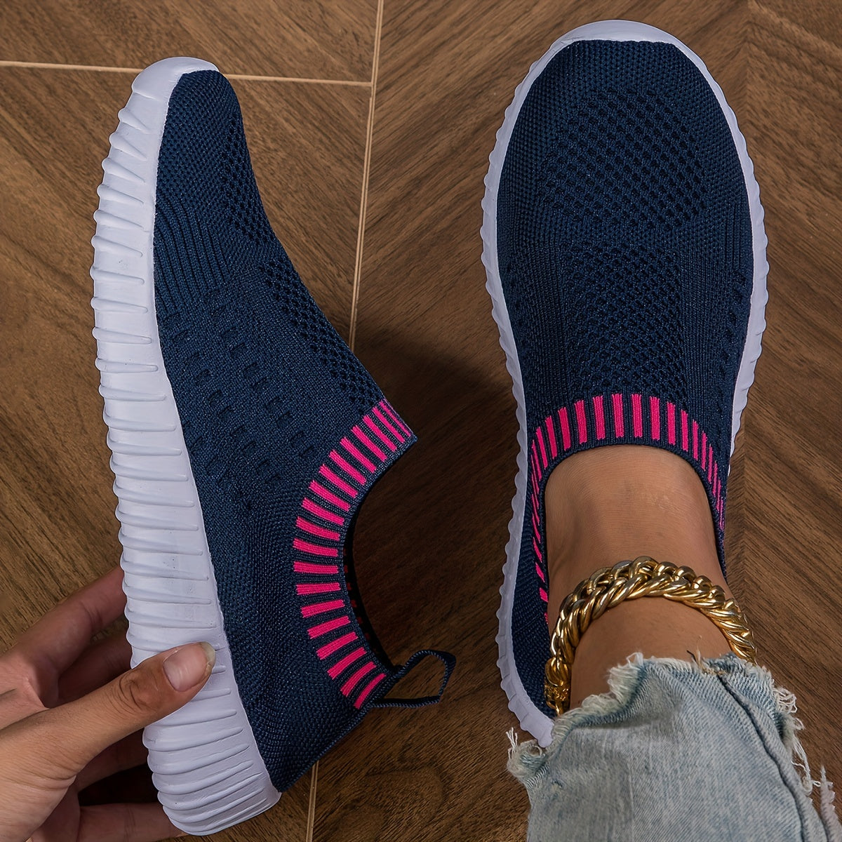 Baskets chaussettes ultra légères antidérapantes