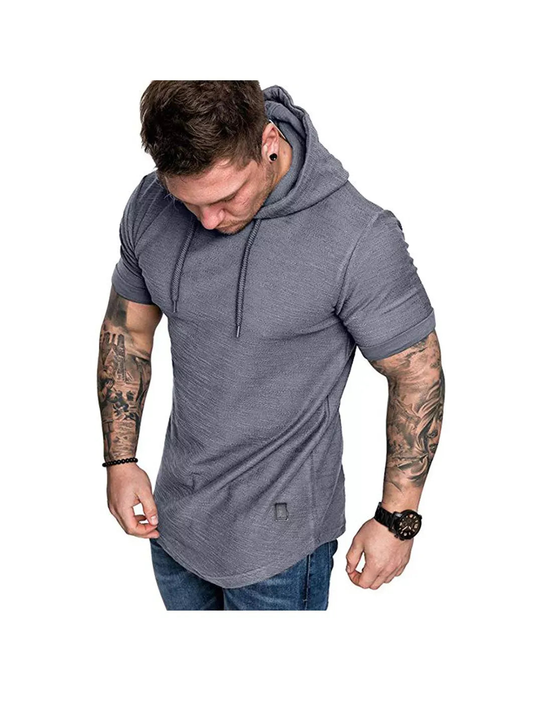 Gris Manches Courtes / 3XL