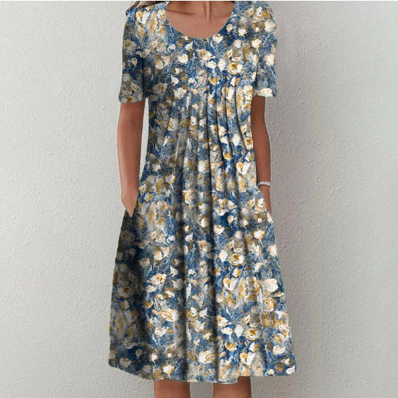 Floral Bleu Clair / S