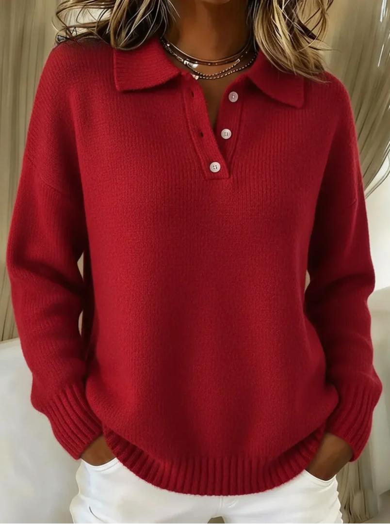 Victoria™ | Le Pull Douceur à Col Élégant