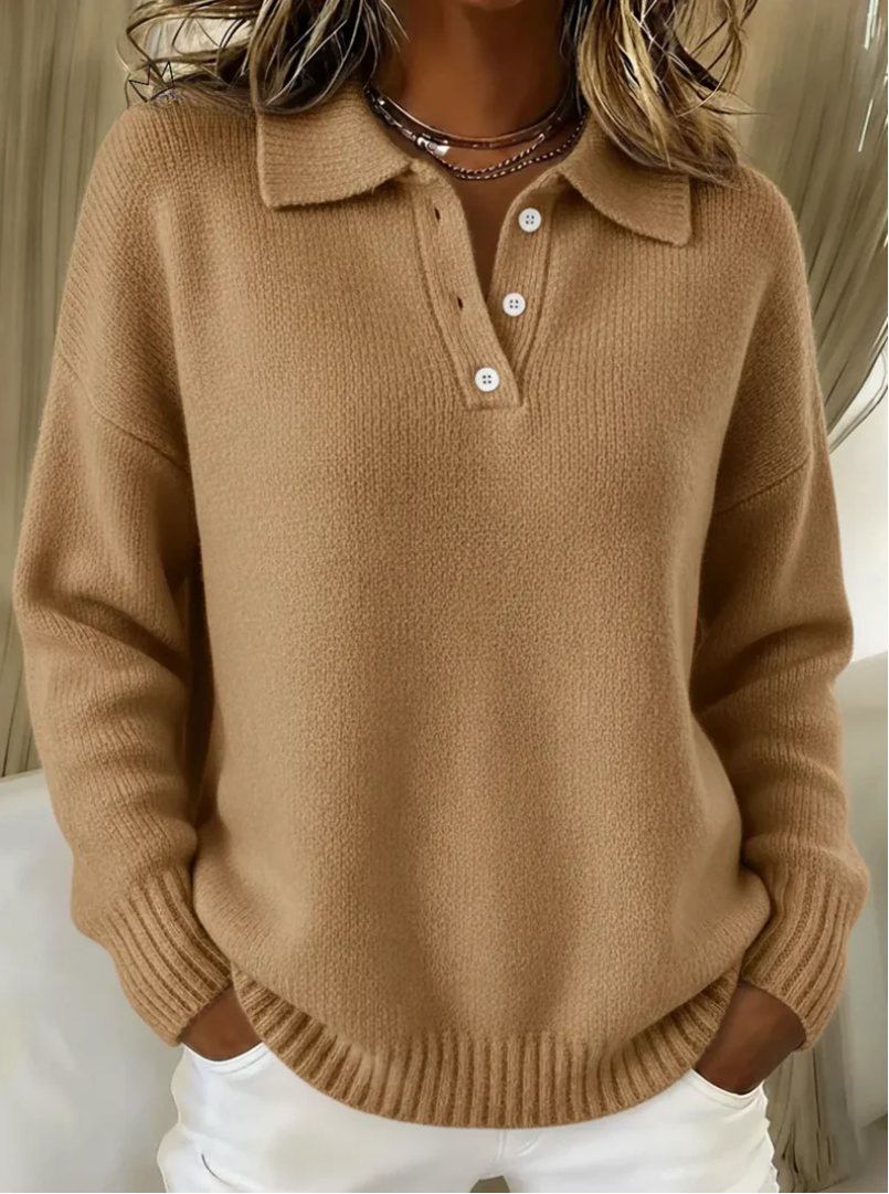 Victoria™ | Le Pull Douceur à Col Élégant
