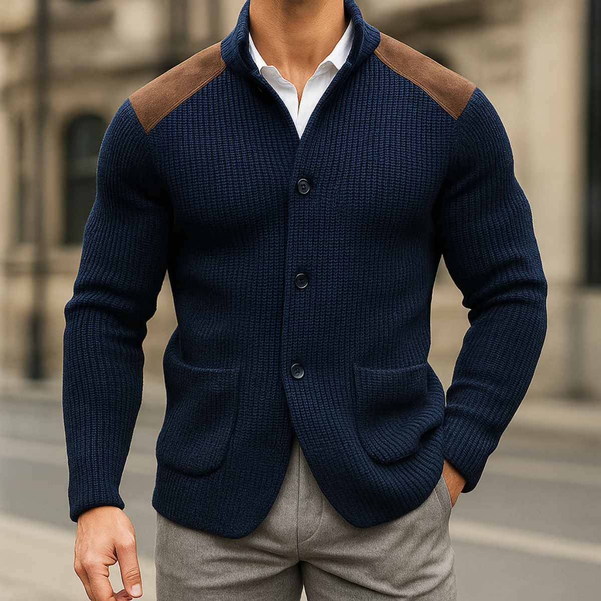 César™ | Le Blazer Maille & Caractère