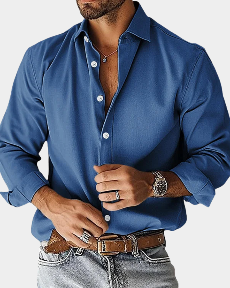 Zoléa | CHEMISE BOUTONNÉE ÉTIREMENT COUPE SLIM POUR HOMME