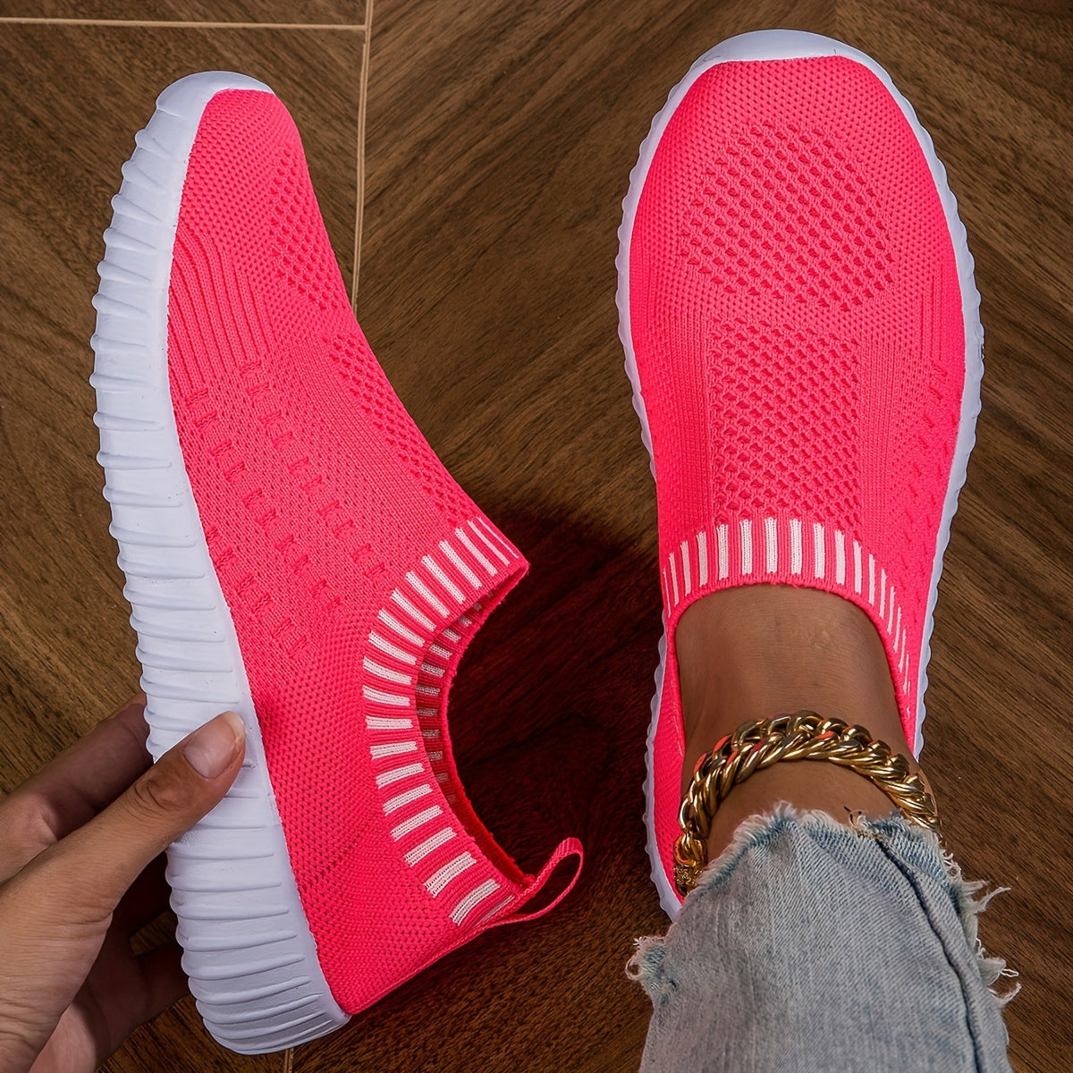 Baskets chaussettes ultra légères antidérapantes