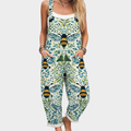 DENISE | SALOPETTE ART FLORAL ABEILLE INTEMPORELLE