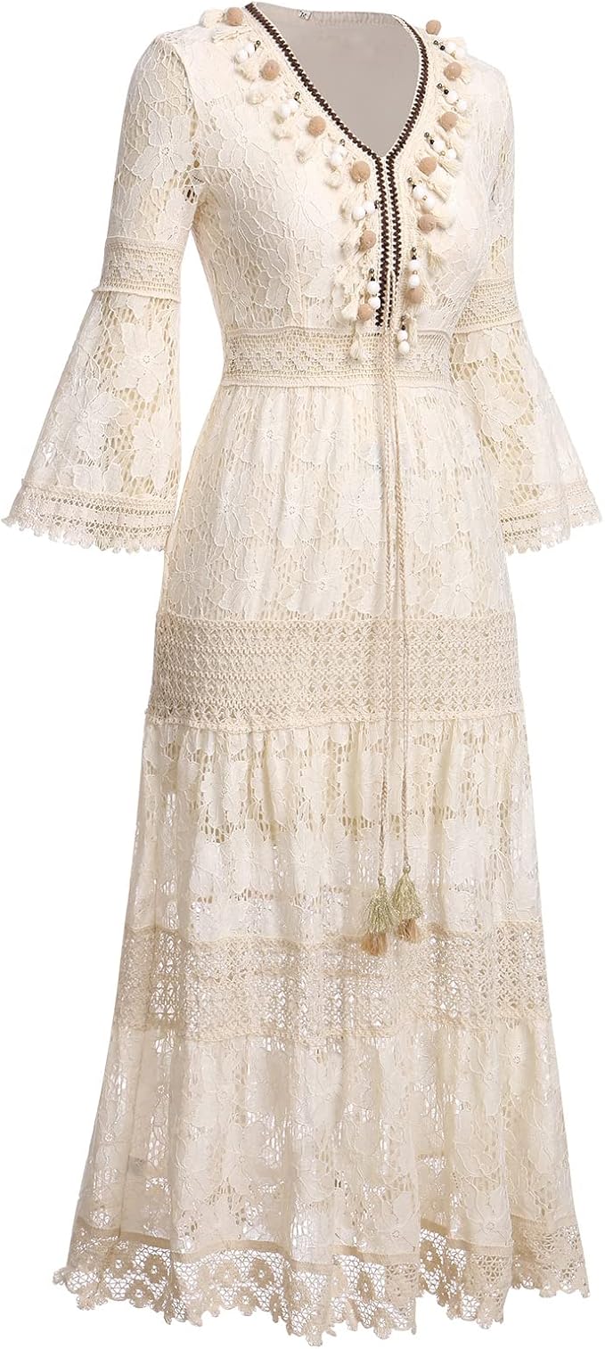 Amary - Robe en Dentelle Boho