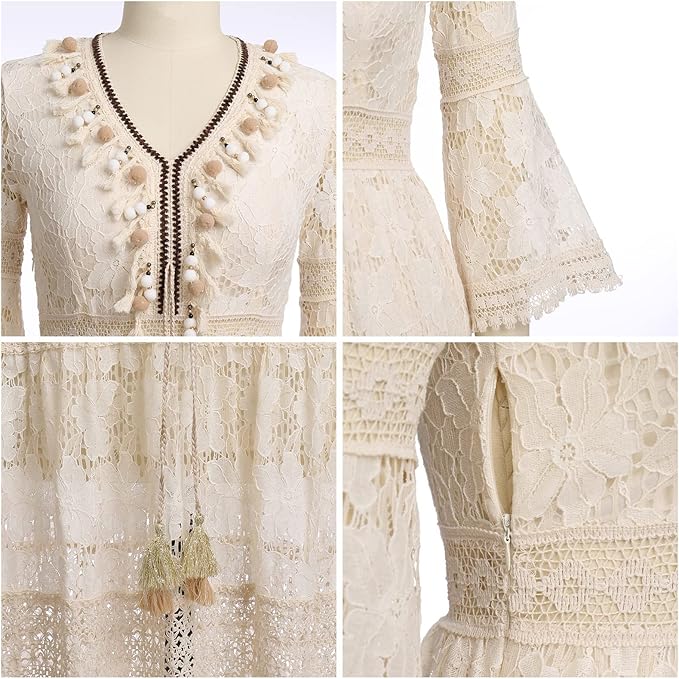 Amary - Robe en Dentelle Boho