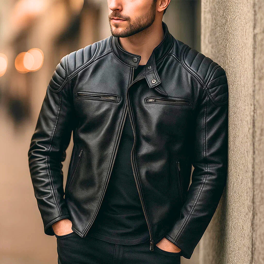 Veste Matteo™ | Cuir Premium & Esprit Vintage