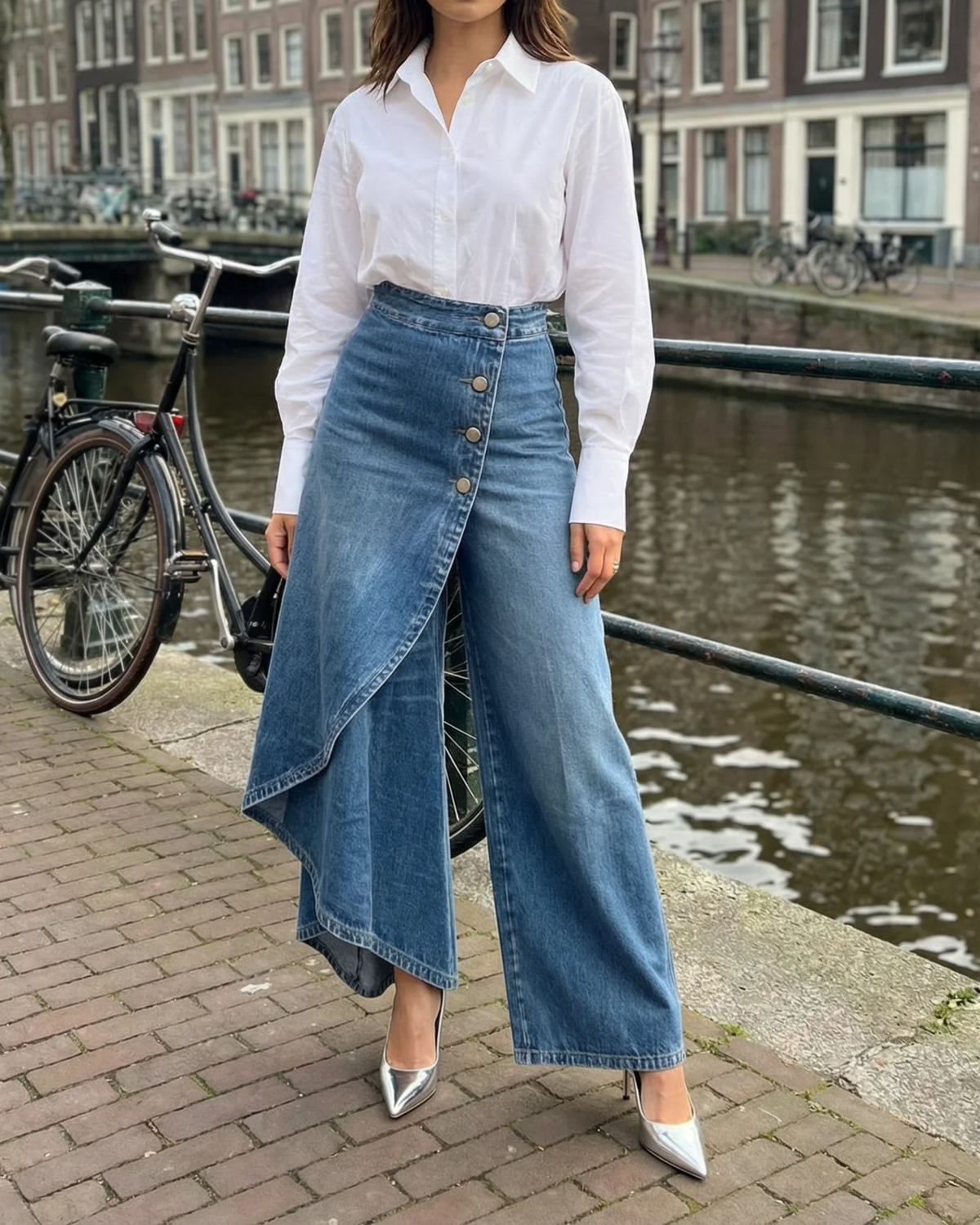 Clara | Élégance Denim & Détails Raffinés