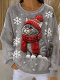 Pull de Noël 'Chat Art' | Le Confort Festif