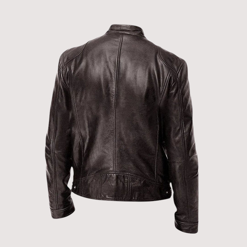 Zoléa | VESTE EN CUIR HAUT DE GAMME ÉLÉGANTE POUR HOMME