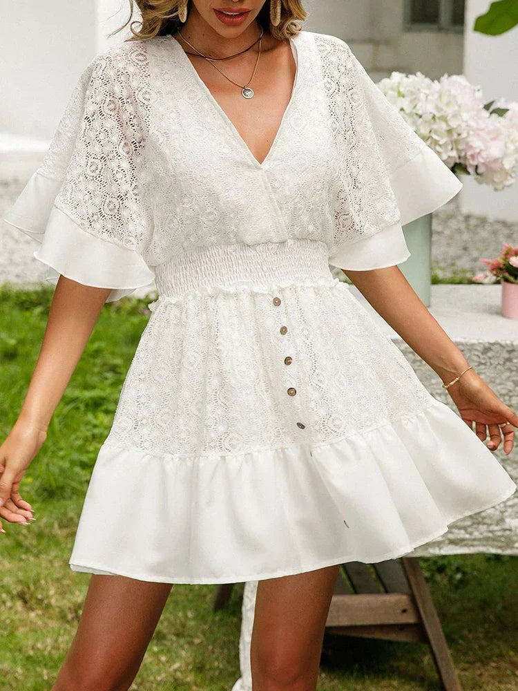 Carole - Robe en Dentelle Bohémienne