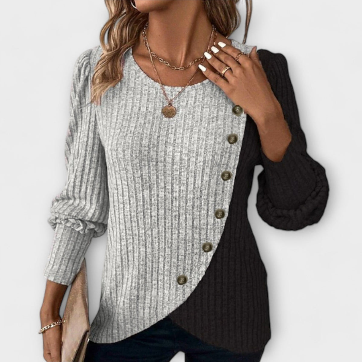 Xeraphine | Blouse Tricotée Élégante