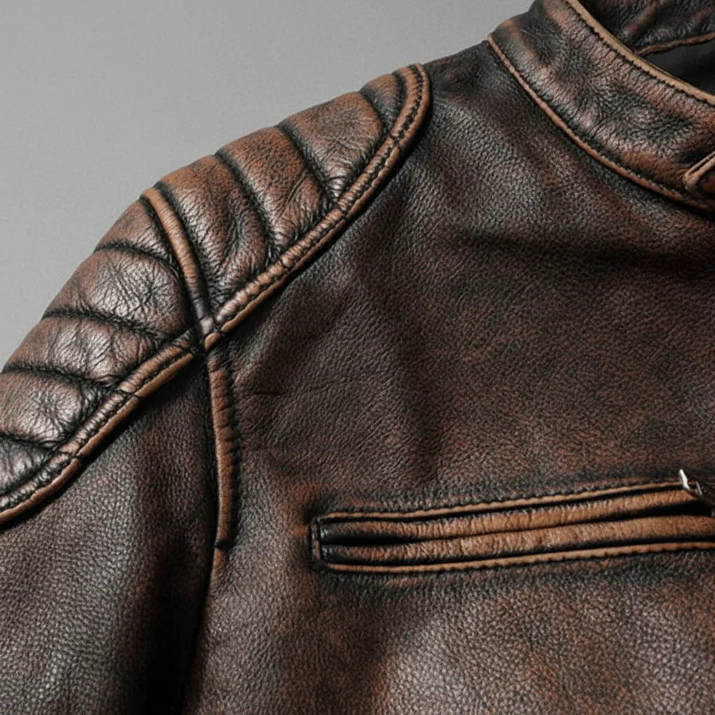 Veste Matteo™ | Cuir Premium & Esprit Vintage