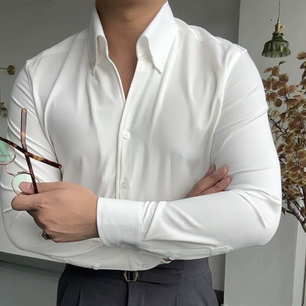 Zoléa | CHEMISE ATHLÉTIQUE ITALIENNE POUR HOMME EN BAMBOU