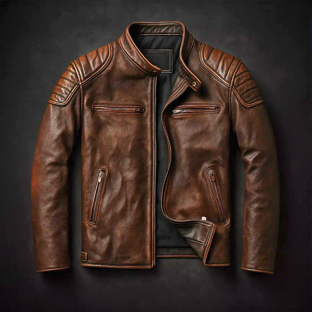 Veste Matteo™ | Cuir Premium & Esprit Vintage