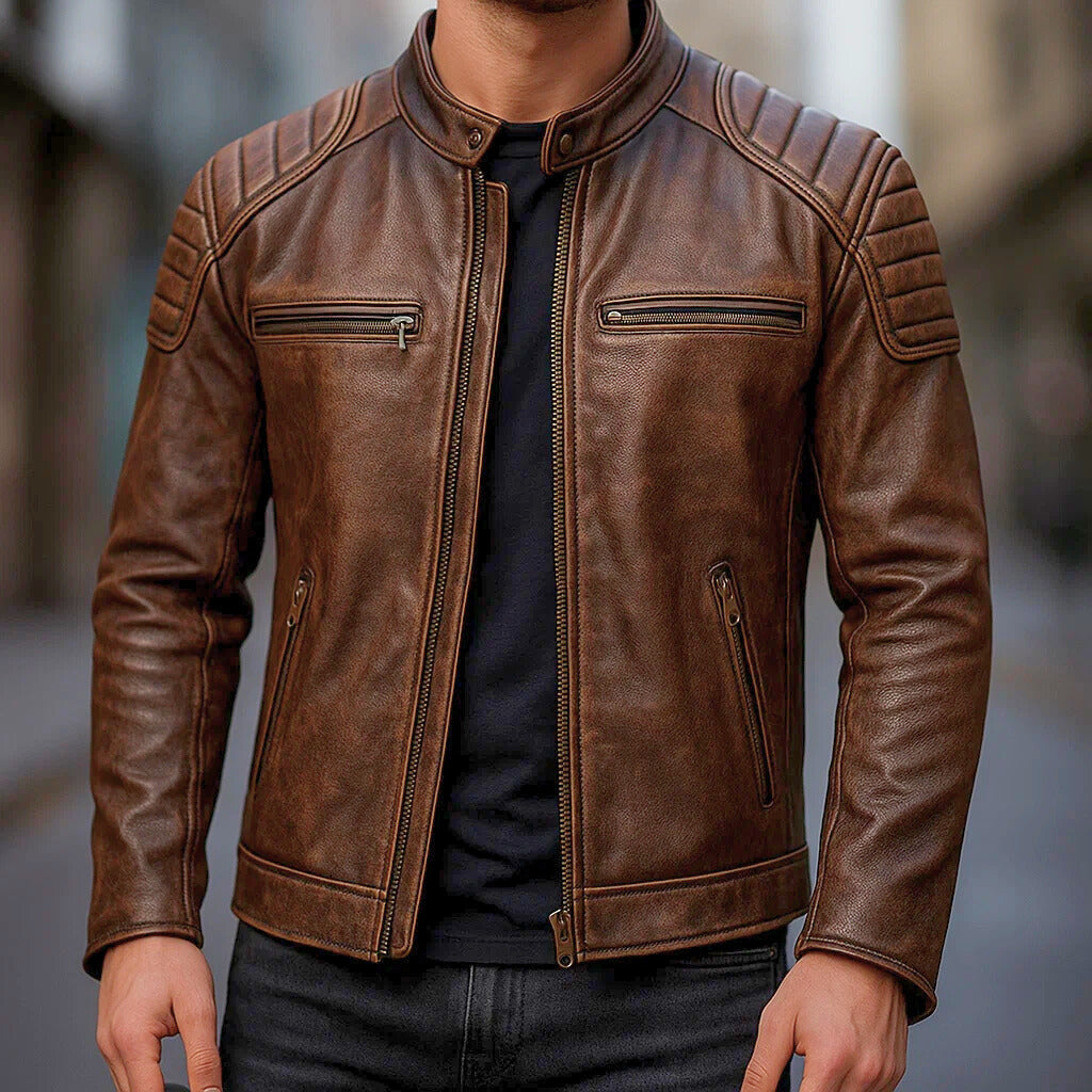 Veste Matteo™ | Cuir Premium & Esprit Vintage