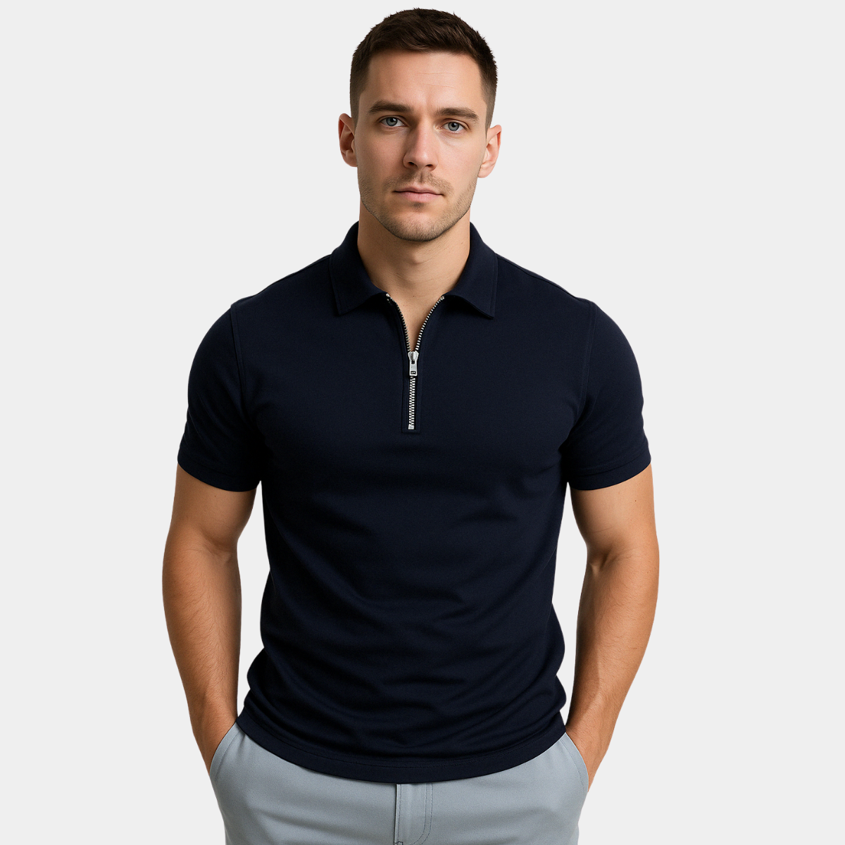 Zoléa | POLO MODERNE AVEC ZIP MI-HAUT