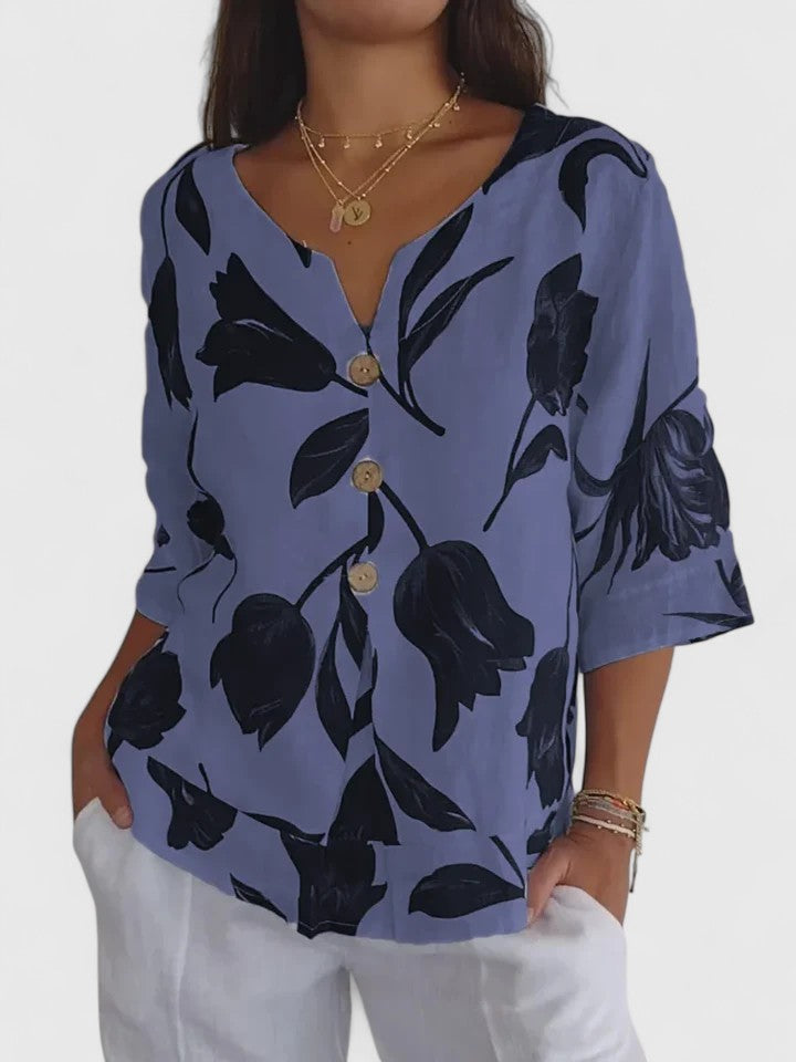 Laura | Blouse V-Neck Confortable