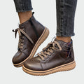 Bottines orthopédiques en cuir à la cheville