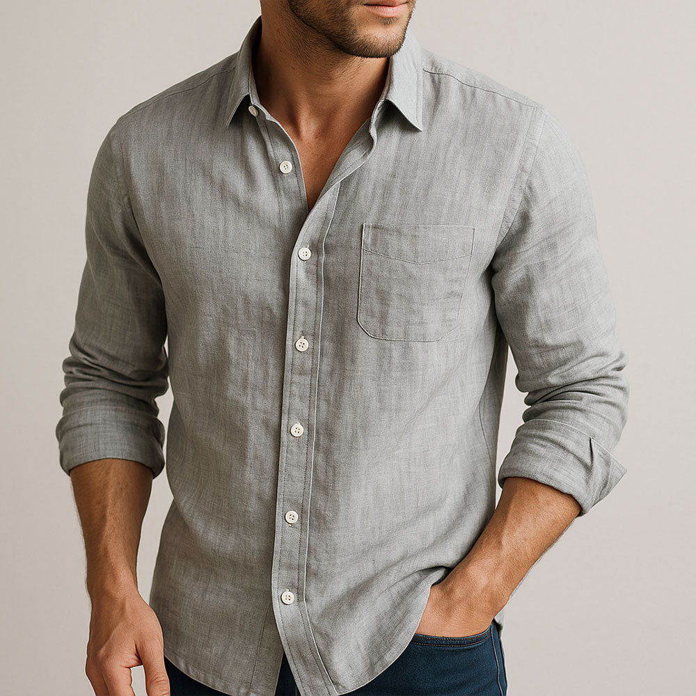 Zoléa | CHEMISE ESSENTIELLE EN LIN POUR HOMME