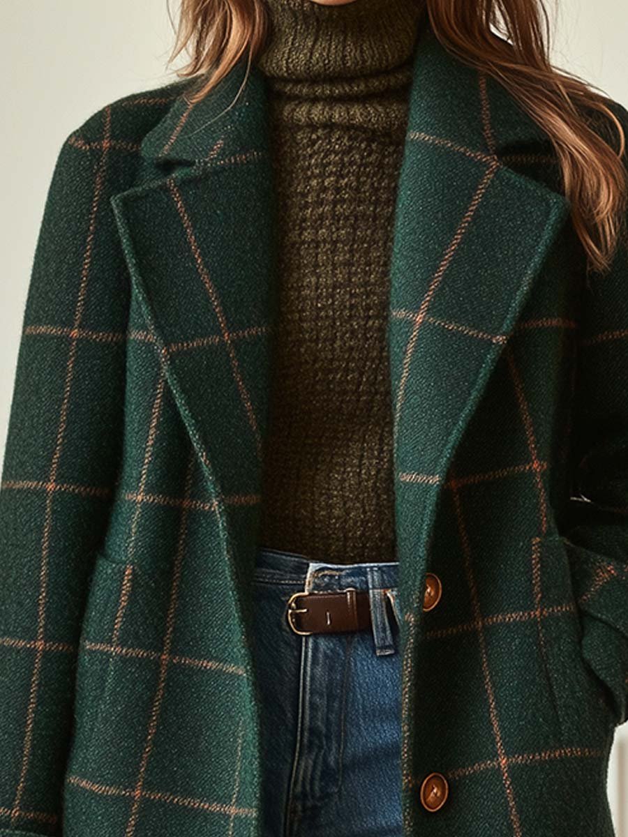 Valleri™ | Le Manteau Quadri Élégant