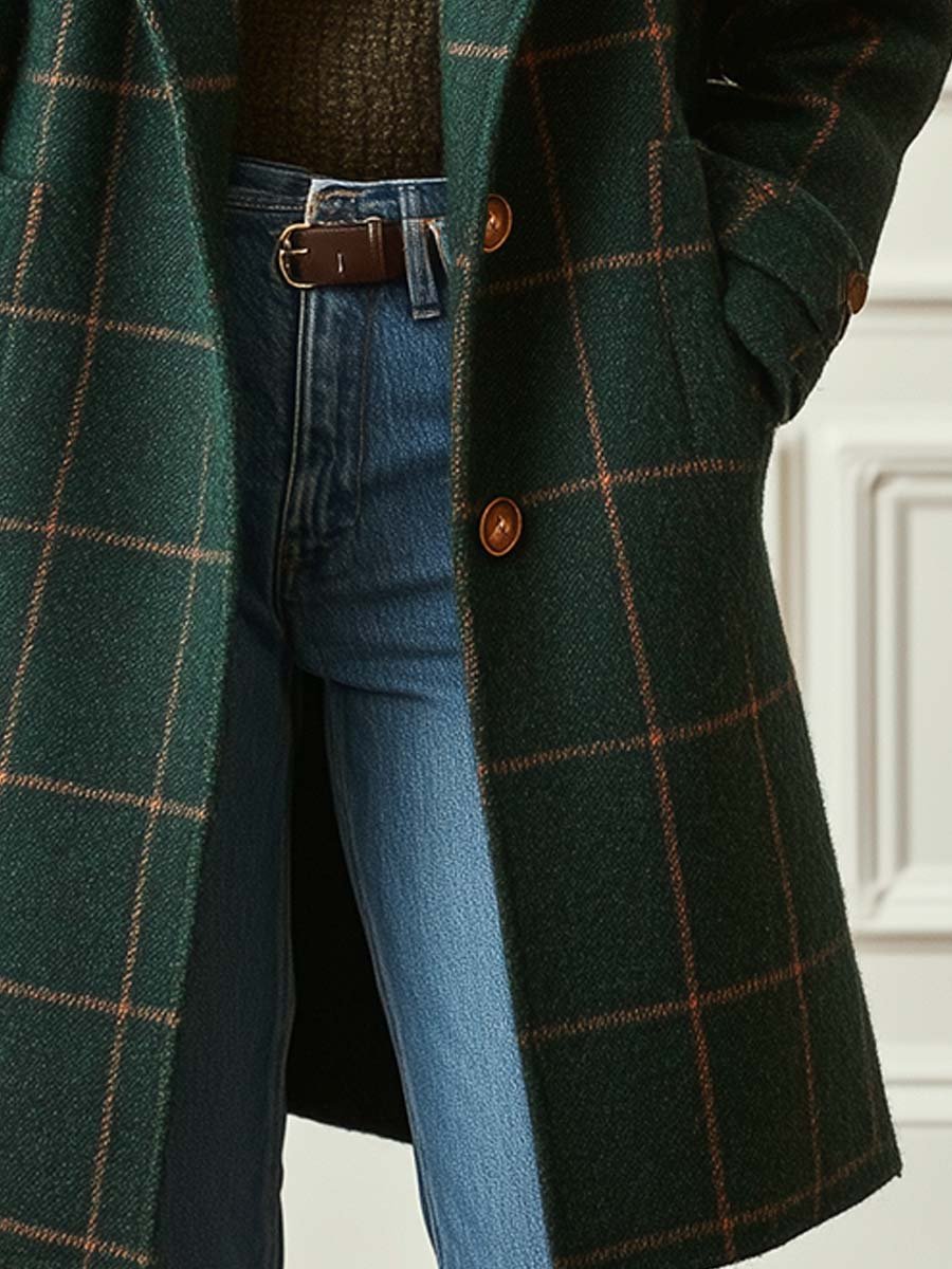 Valleri™ | Le Manteau Quadri Élégant